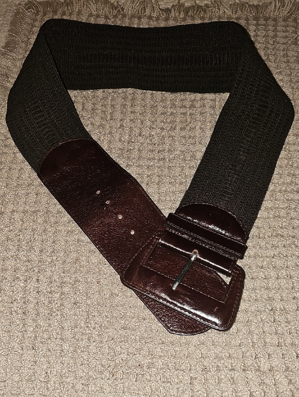 Women's Brown Elastic Stretch Belt